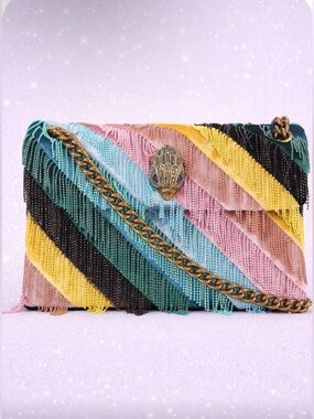Kurt Geiger NWT Mini Kensington Fringe Convertible Crossbody